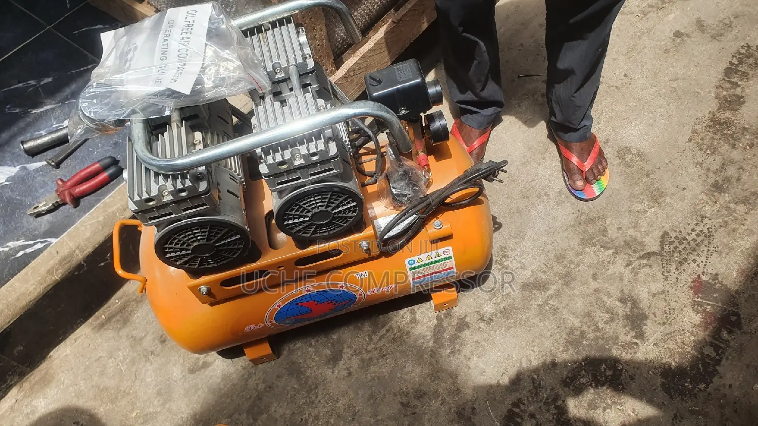 Oil Free Air Compressor 50L Orginal One
