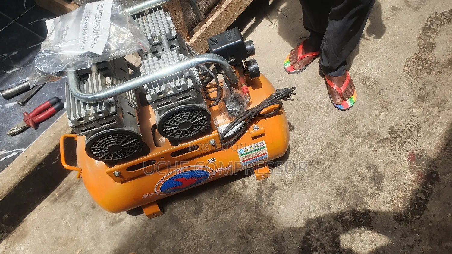 Oil Free Air Compressor 50L Orginal One