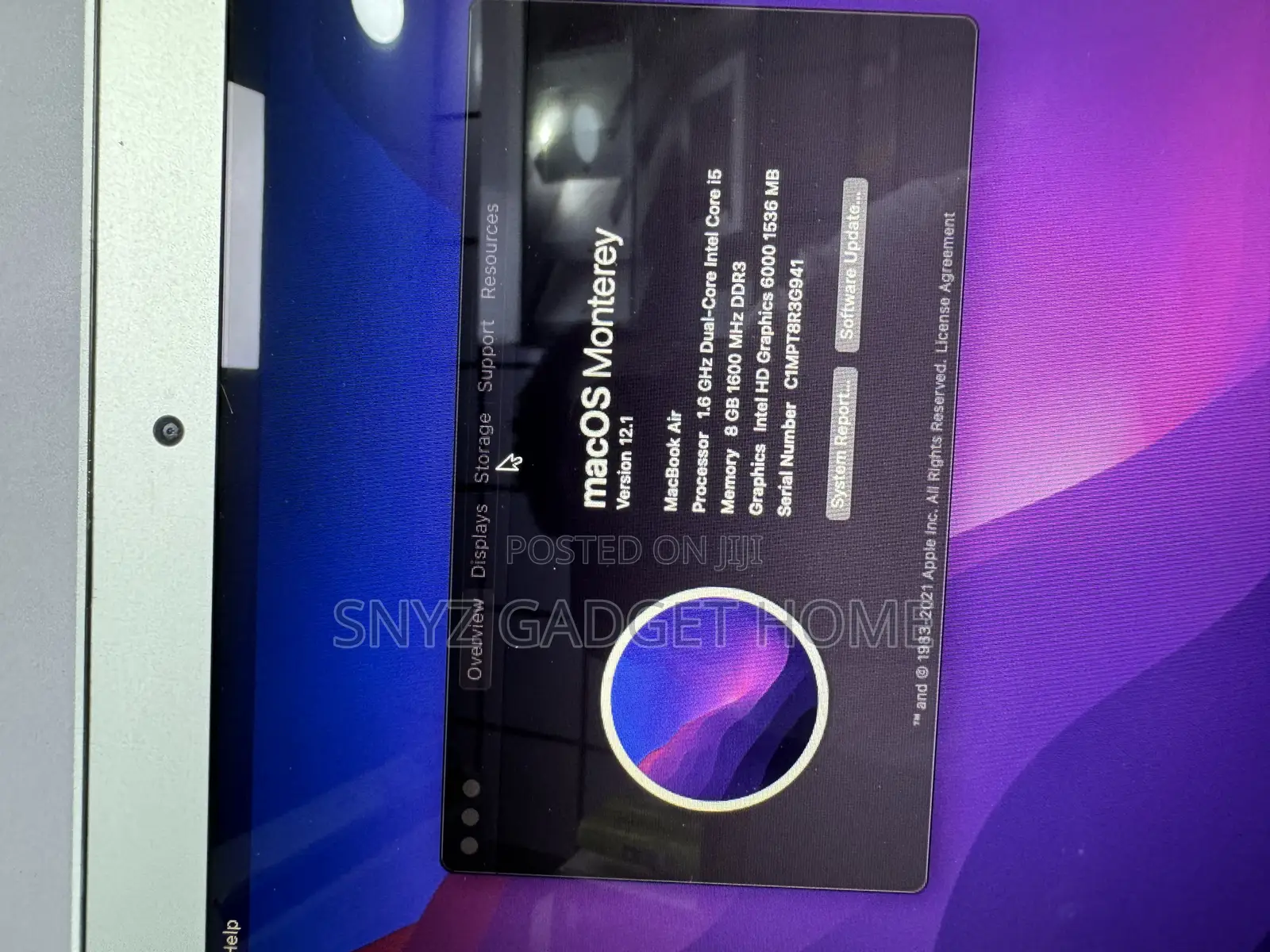 Laptop Apple MacBook Air 2015 8GB Intel Core I5 SSD 128GB