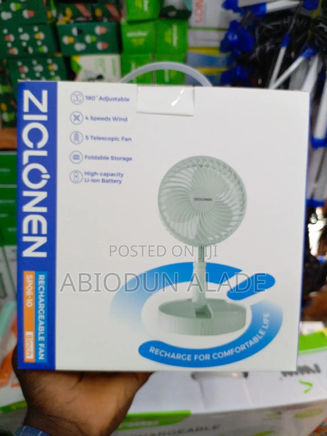 Foldable Rechargeable Fan