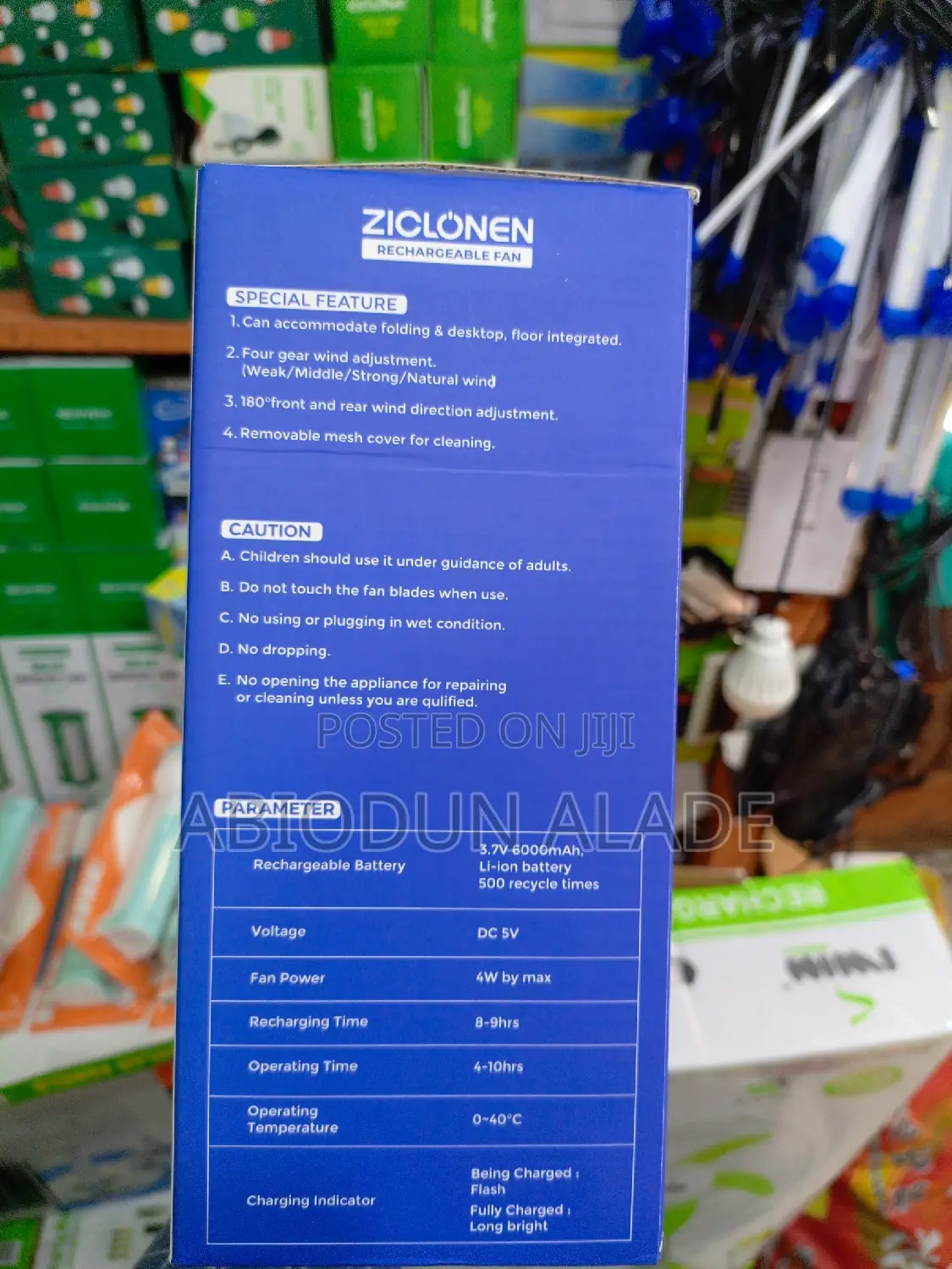 Foldable Rechargeable Fan