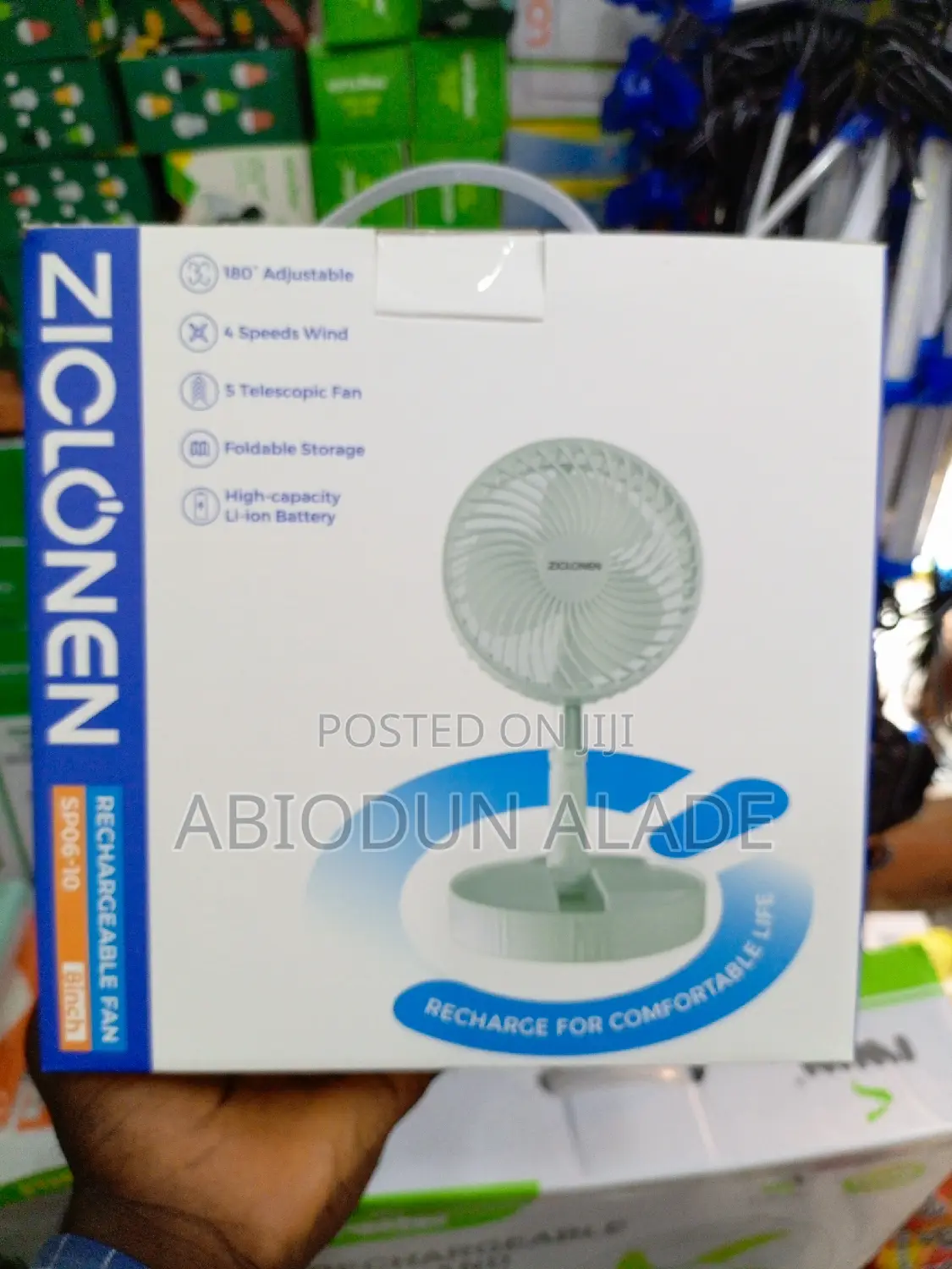 Foldable Rechargeable Fan