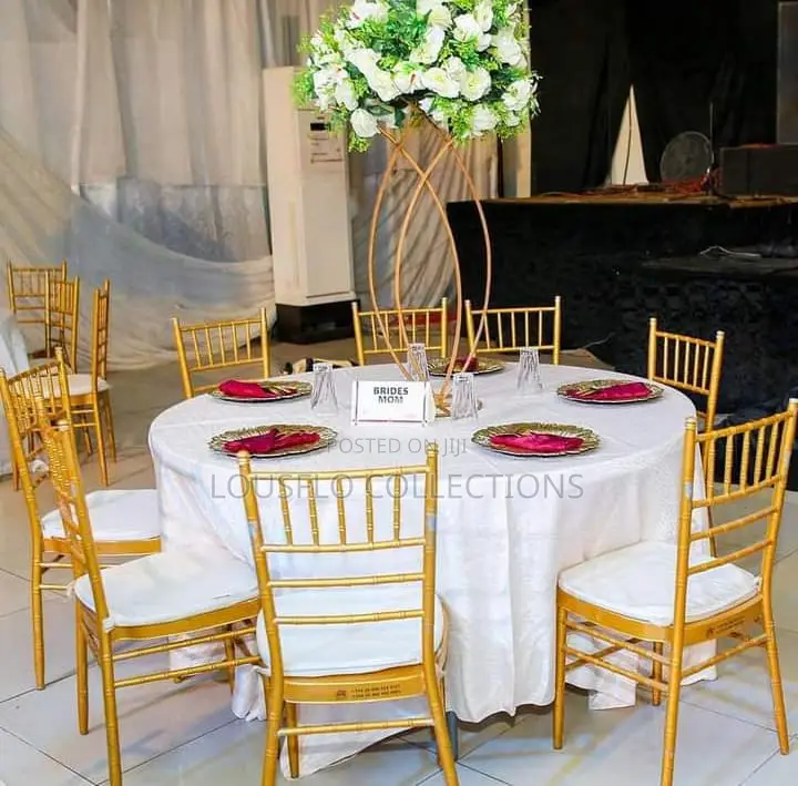 Shivery Event Golden Chair for Your Event