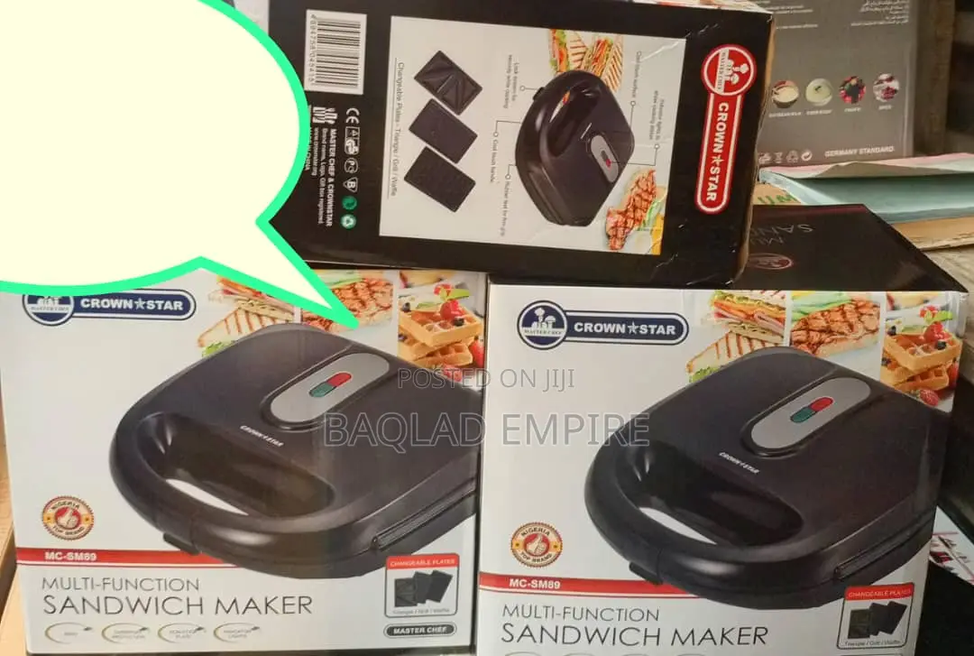 3 in 1 Multifunction Crownstar Sandwich Maker