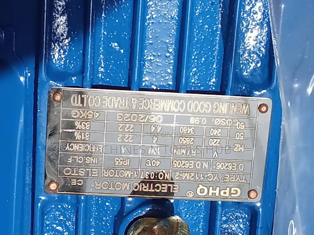 5hp Electric Motor 1phase