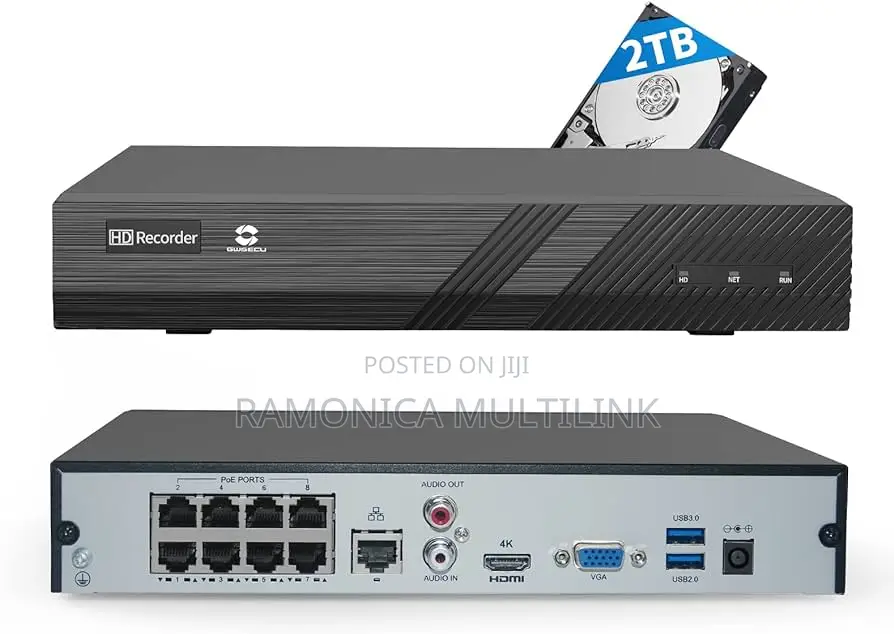 8-Channel Poe NVR DS-7608NI-I2/8P