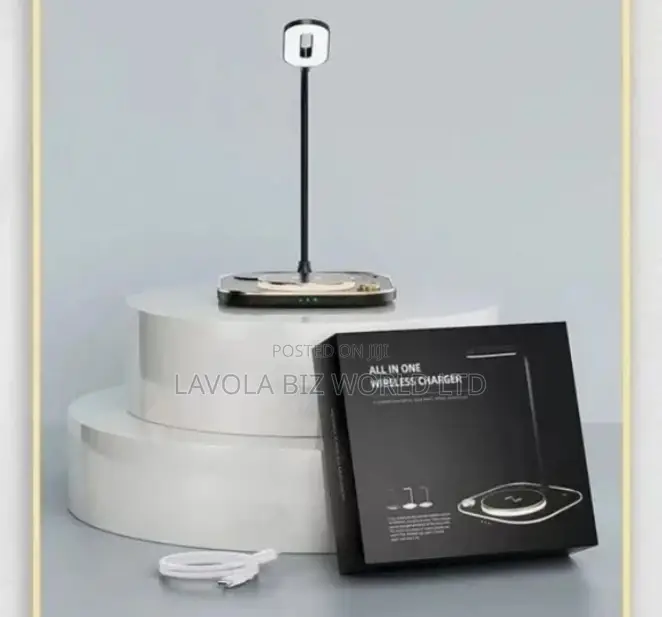 Wireless Charging Station With Lamp