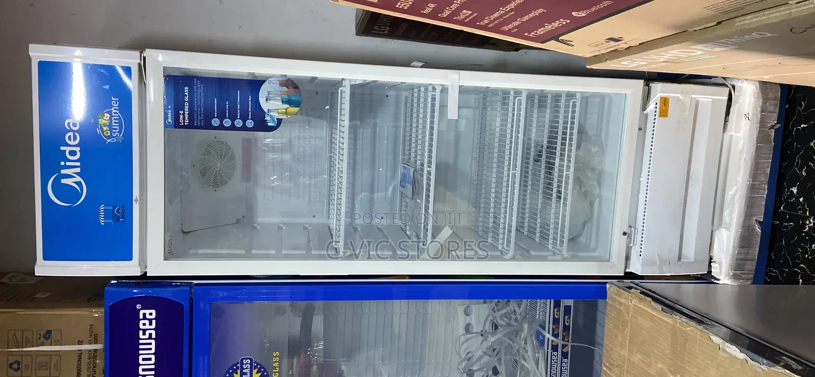 Midea SHOWCASE FRIDGE Hs411s (White)