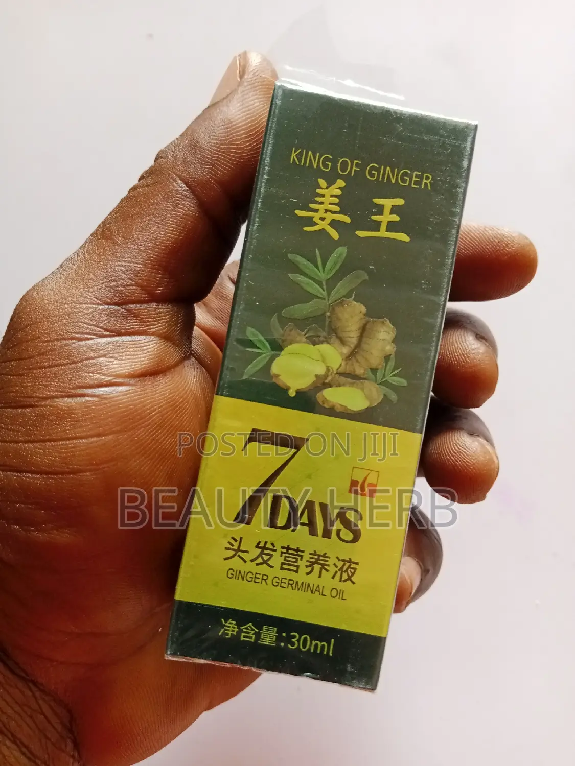 7 Days Ginger Hair Growth for Both Male and Female