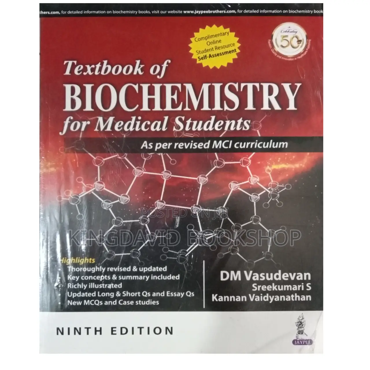 Textbook of Biochemistry for Medical Students