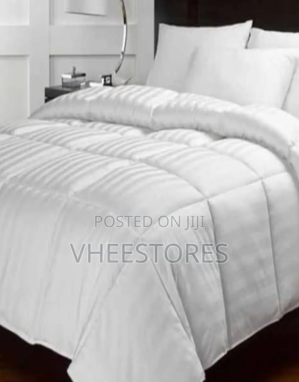 Quality White Colour Duvet and Bedsheet With Pillowcases