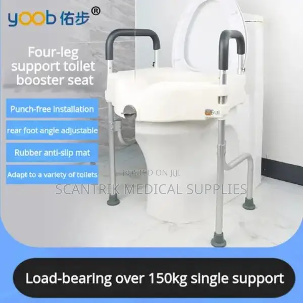 Raised Toilet With Handle