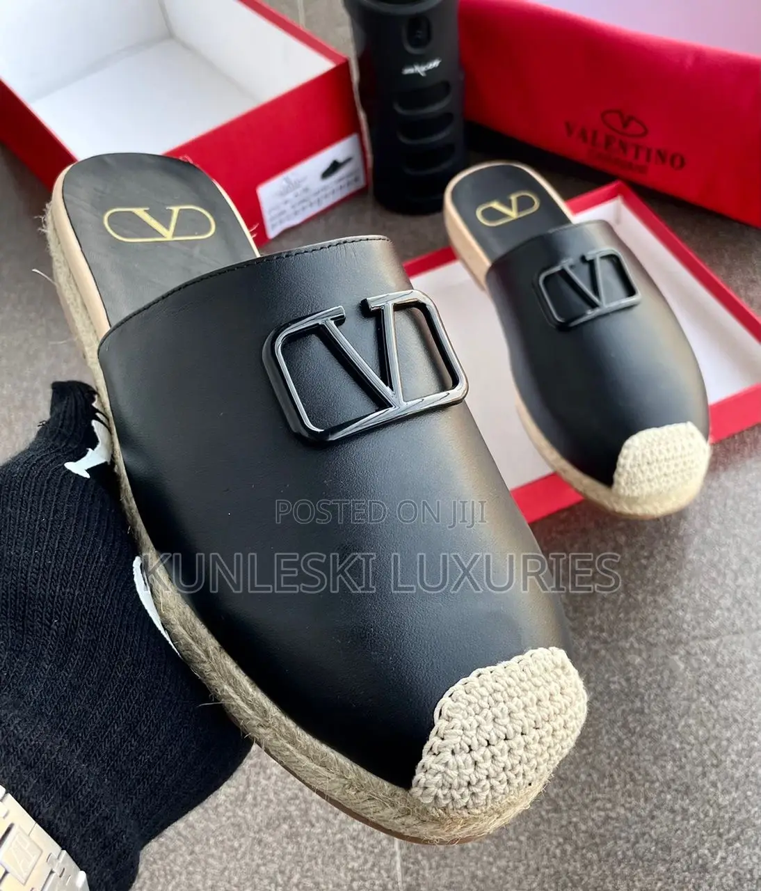 Original Valentino Garavani Leather Half Shoe