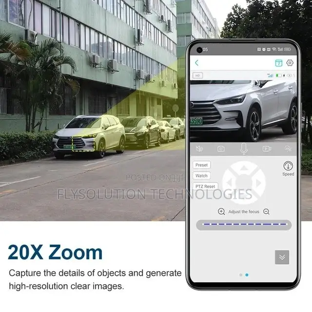20x Zoom 4g Dual Lens PTZ Solar Powered Camera +Free Sd Card
