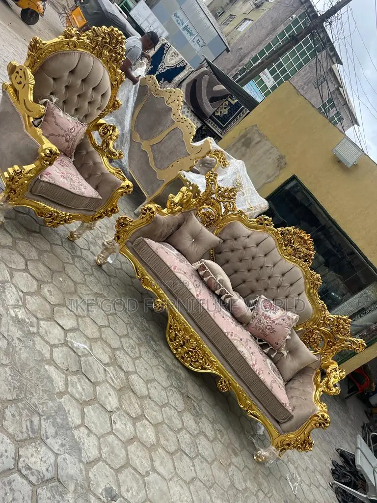 8seater High Classic Turkish Royal Fabric Sofa Chair