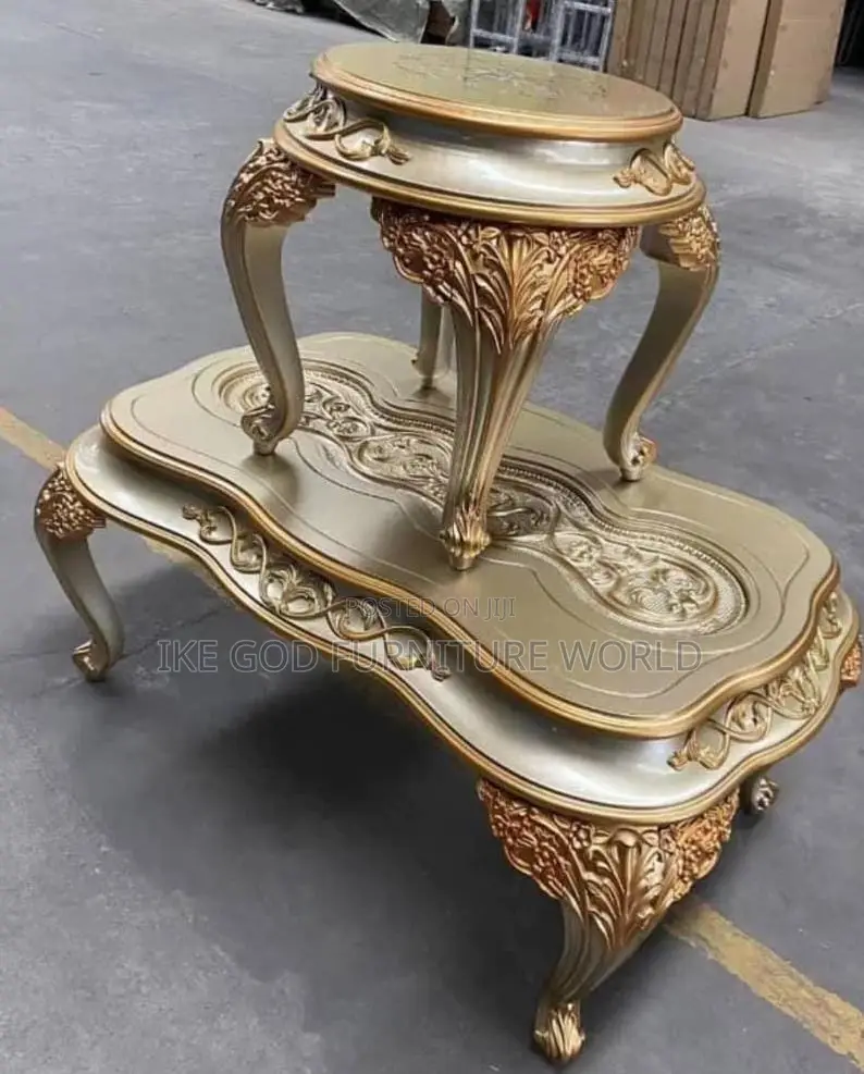 Set of Royal Center Table With 2side Stool