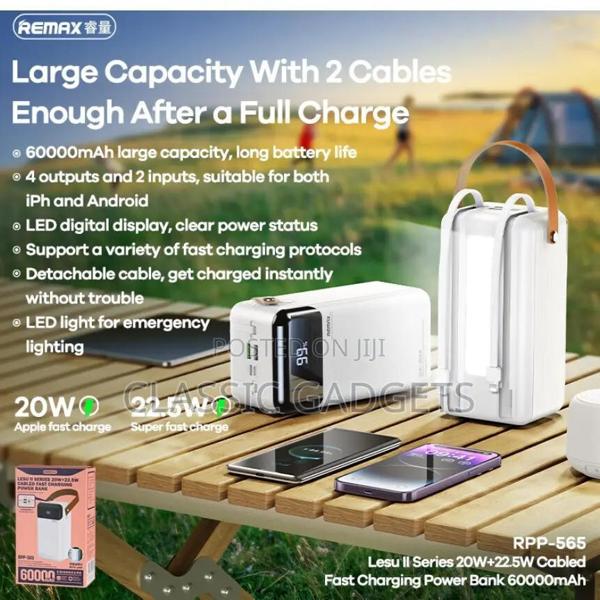 Remax RPP-566 Power Bank 80000mah 22.5W