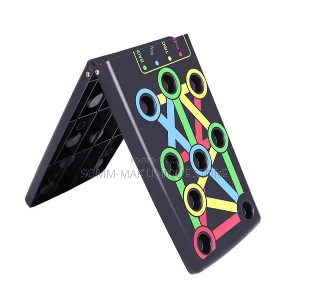Folding Push Up Board Fitness Workout Training Muscle