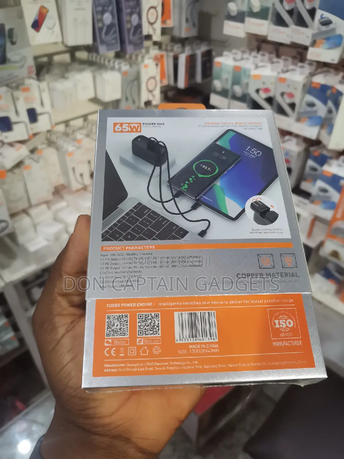 Ldnio 65w Super Fast Type-C Laptop Charger Q367