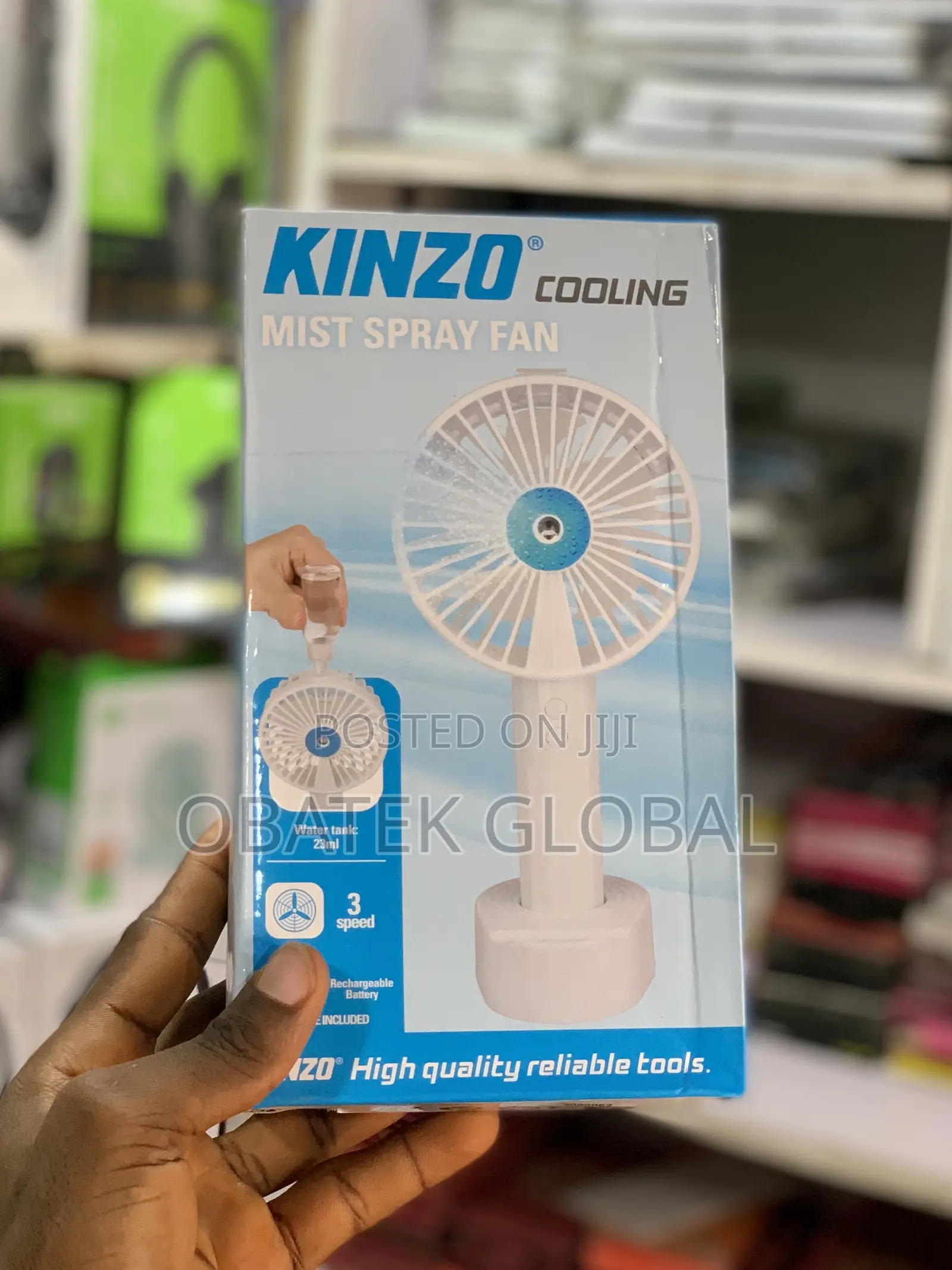 Kinzo Cooling Mist Spray Fan