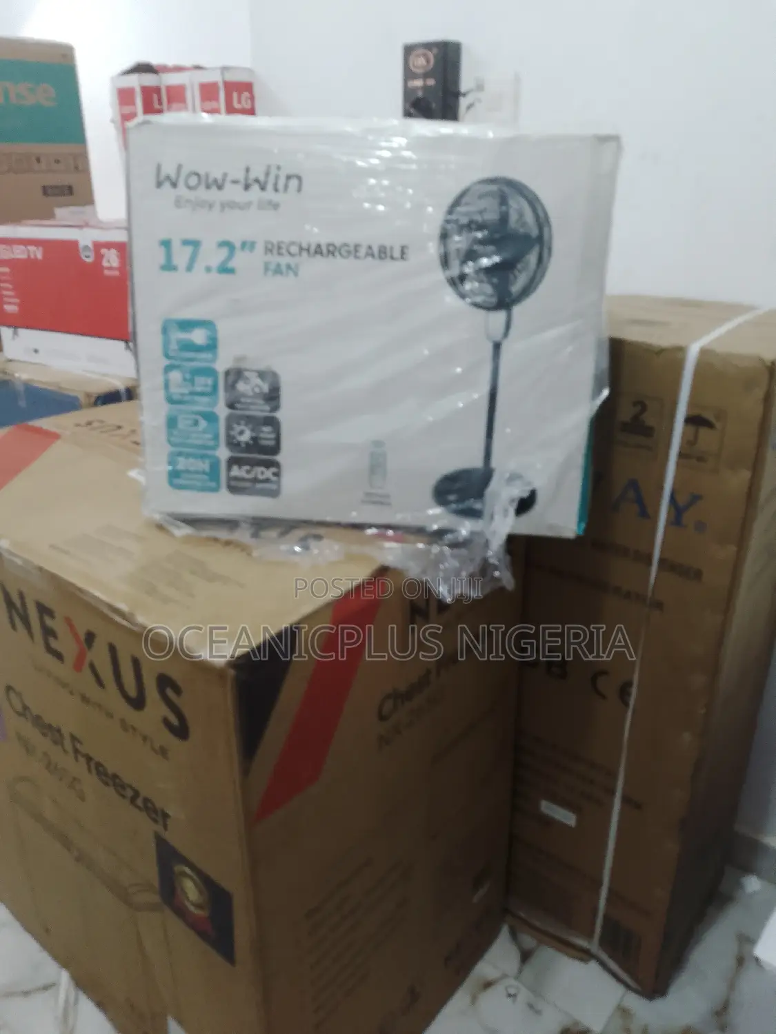 17.2 Inches Wow-Win Rechargeable Fan Available!