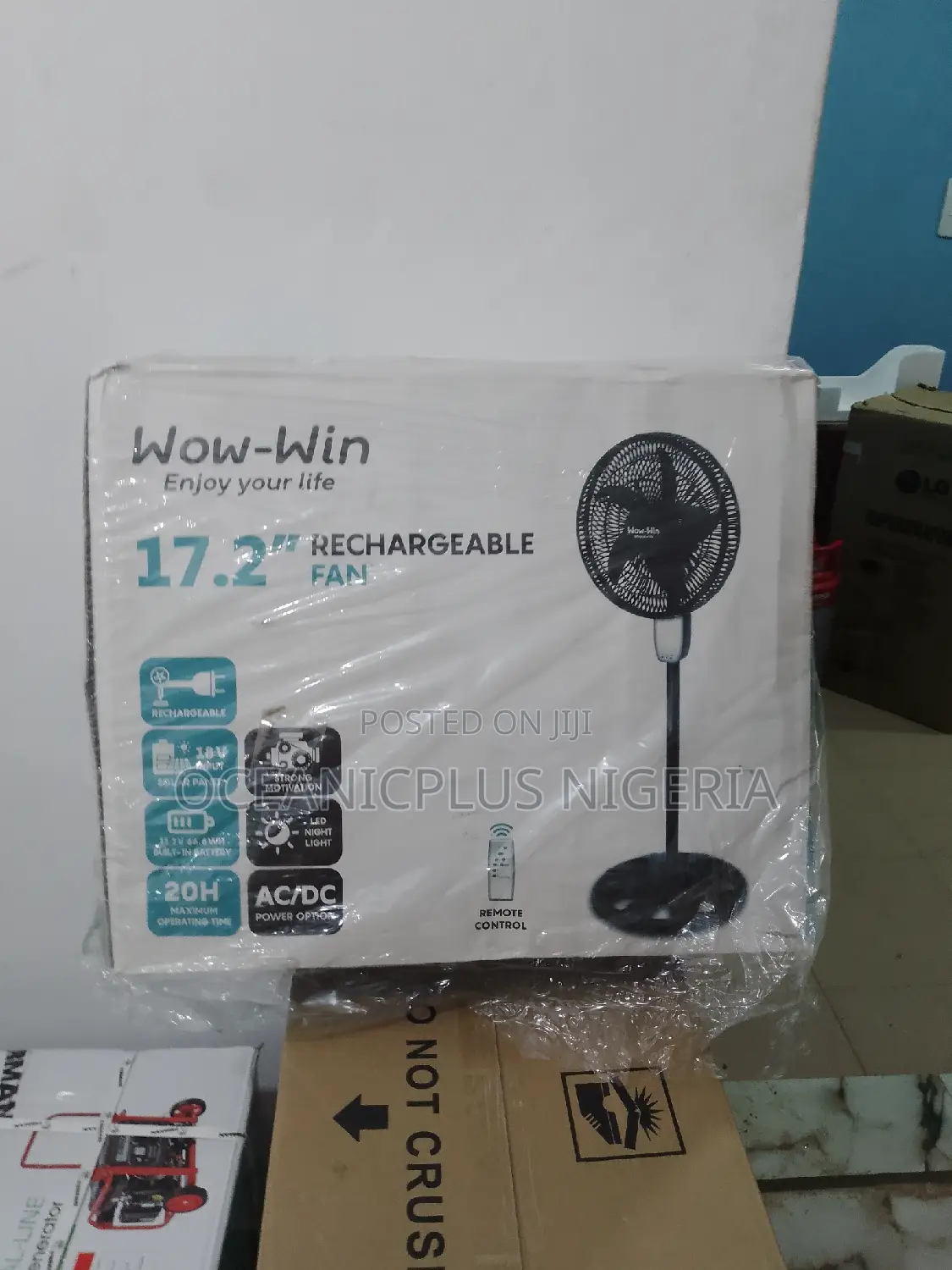 17.2 Inches Standing Rechargeable Fan Available in Stock Now