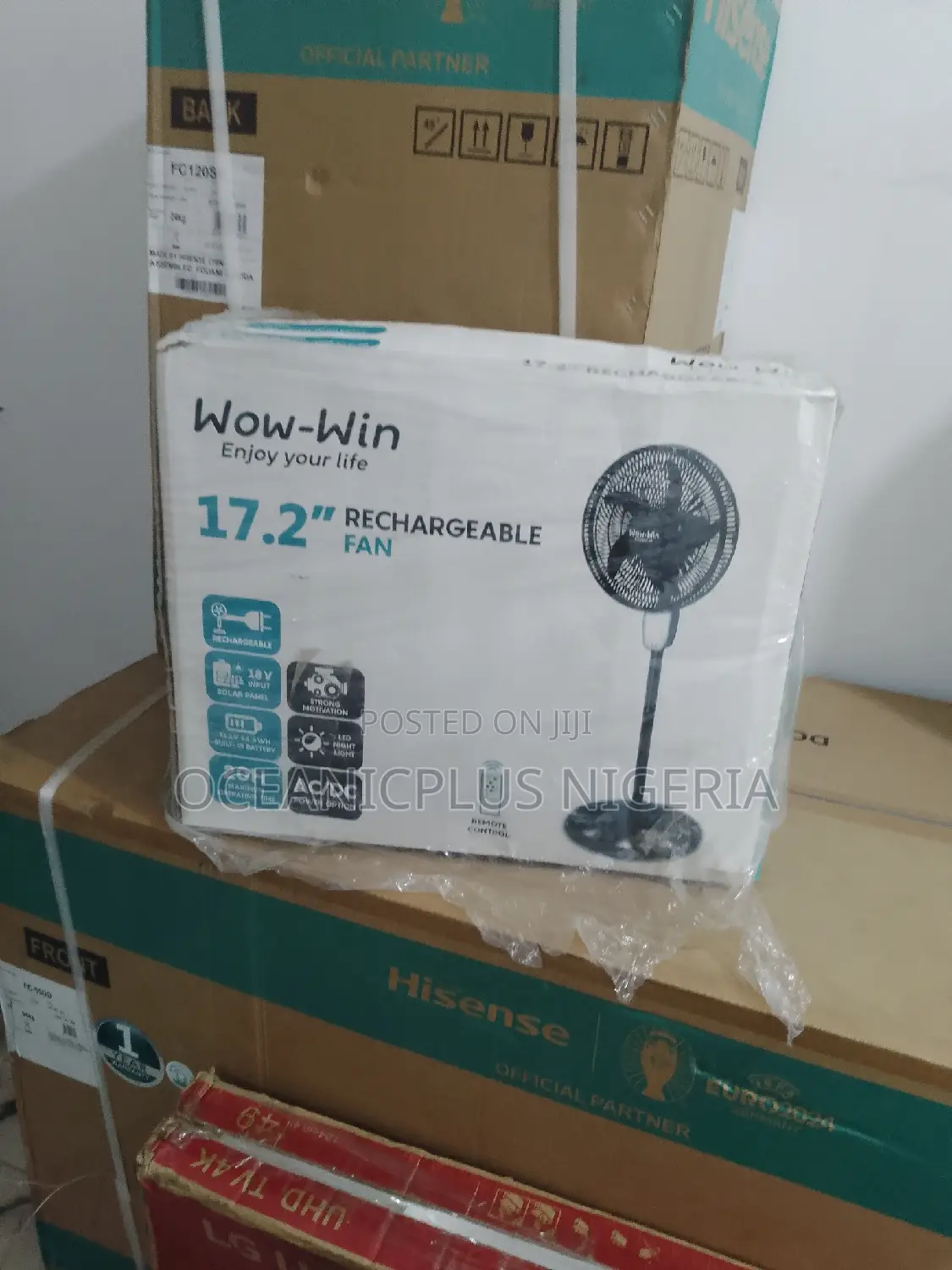 Available in Mass Now- 17.2 Inches Wow Win Rechargeable Fan.
