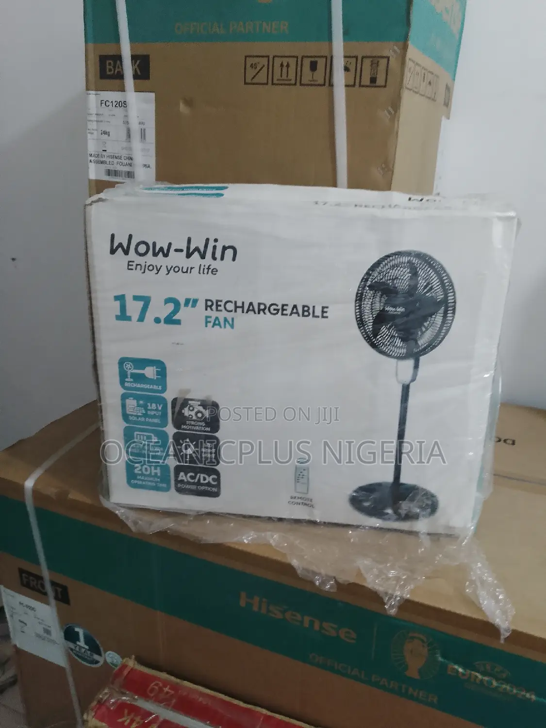 Available in Mass Now- 17.2 Inches Wow Win Rechargeable Fan.