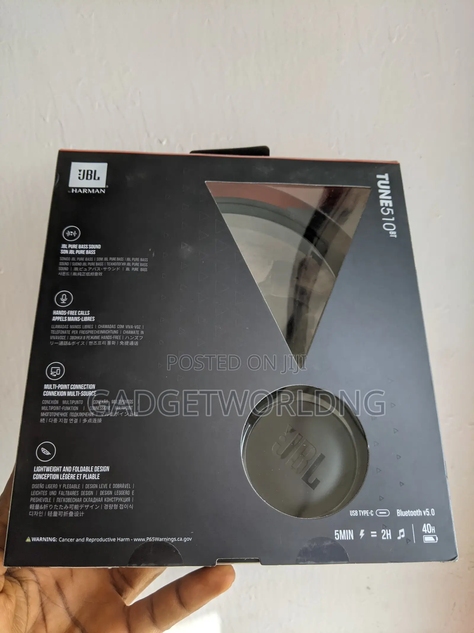 JBL Tune 510BT: Wireless On-ear Headphones With Purebass Sou