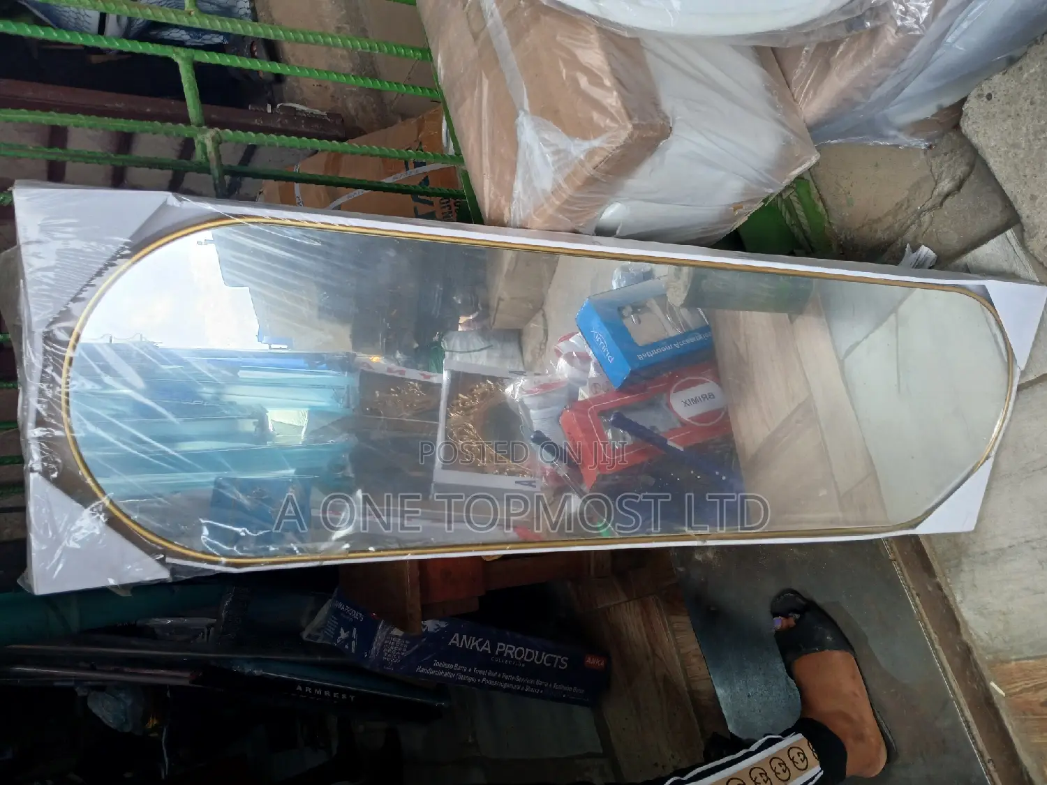 Mirror (102 By 30cm)Gold Frame