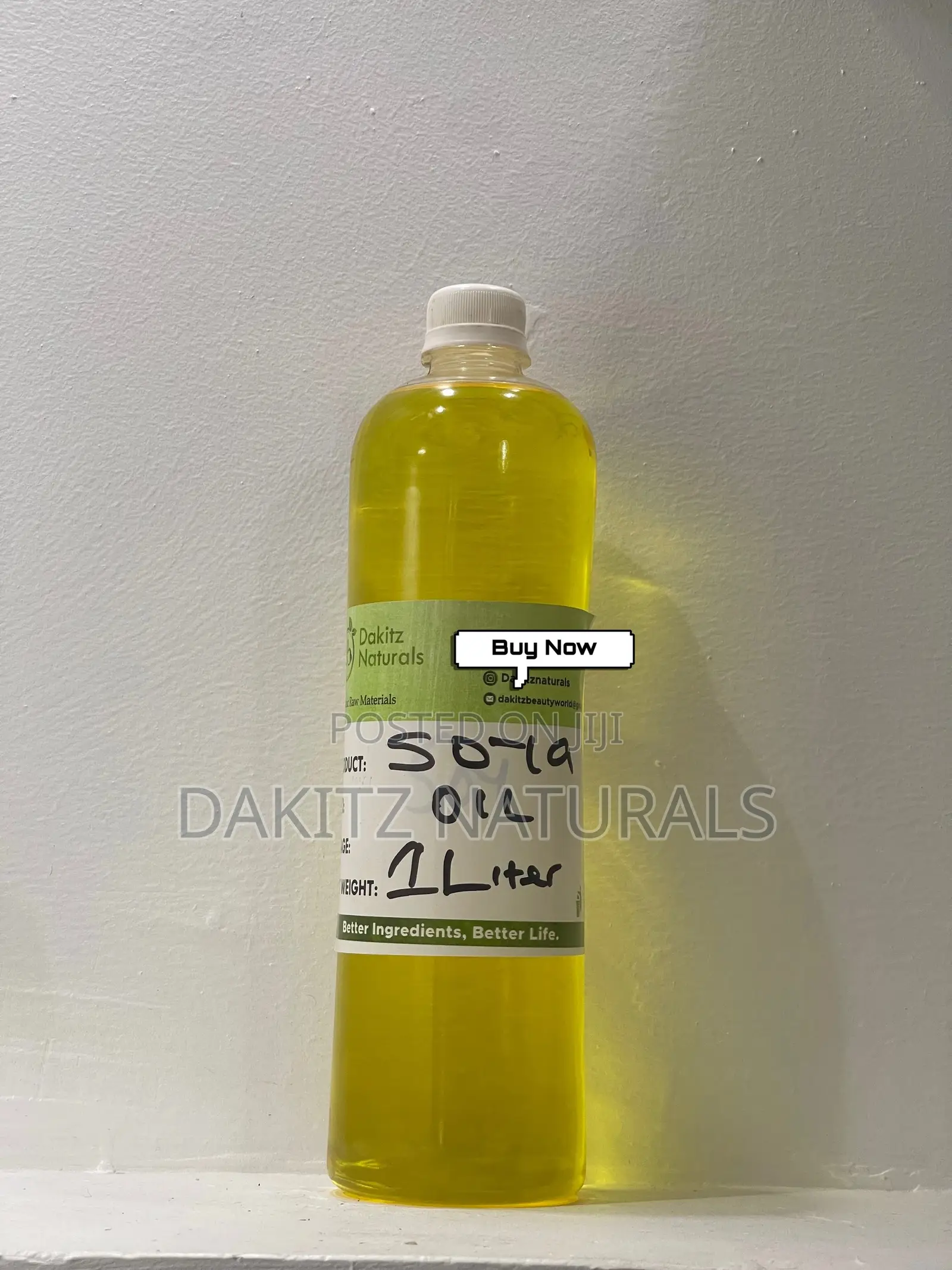 Soya Bean Oil Unrefined 1liter