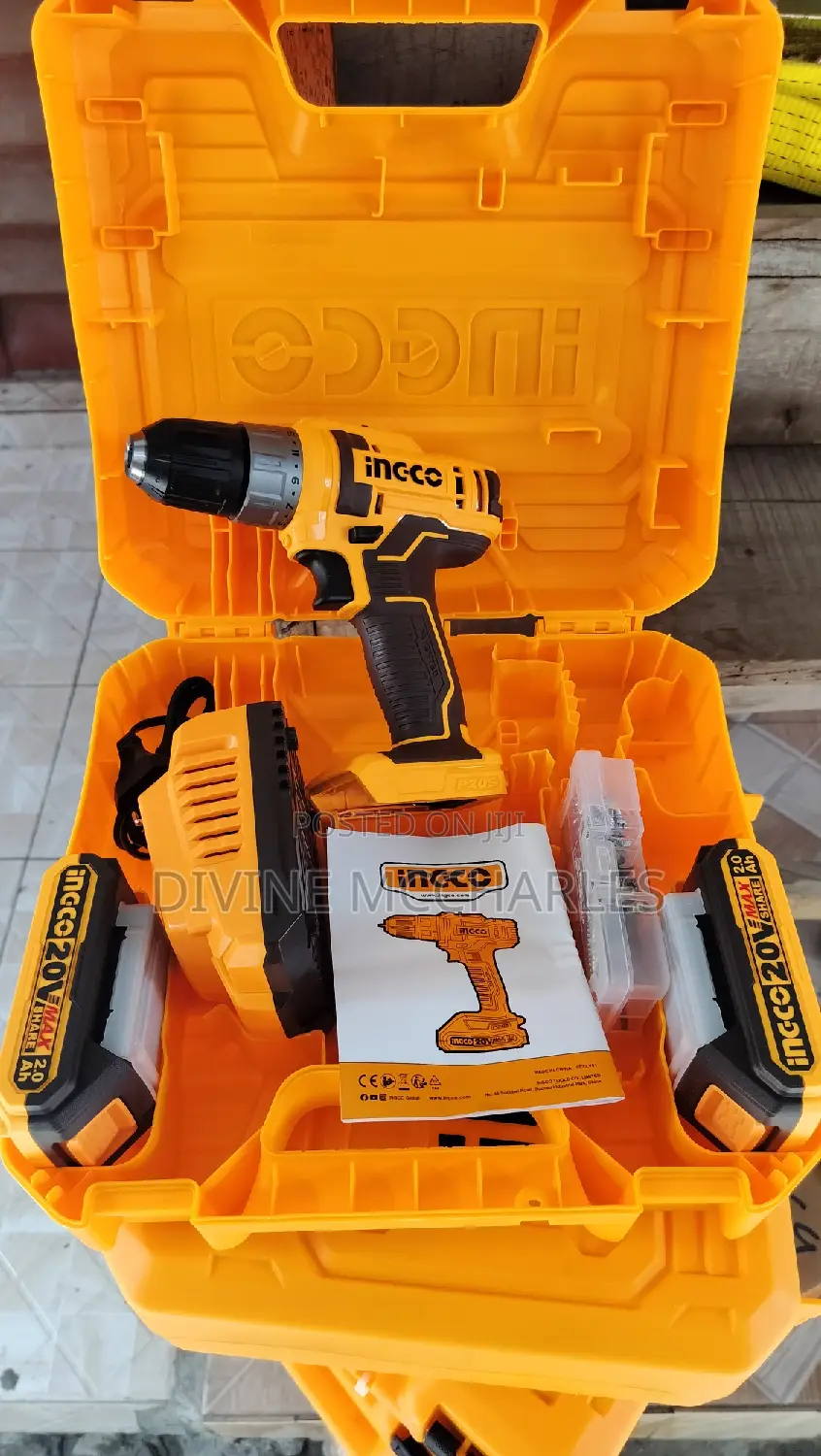 Ingco CDLI200528 – 20V Lithium-Ion Cordless Drill