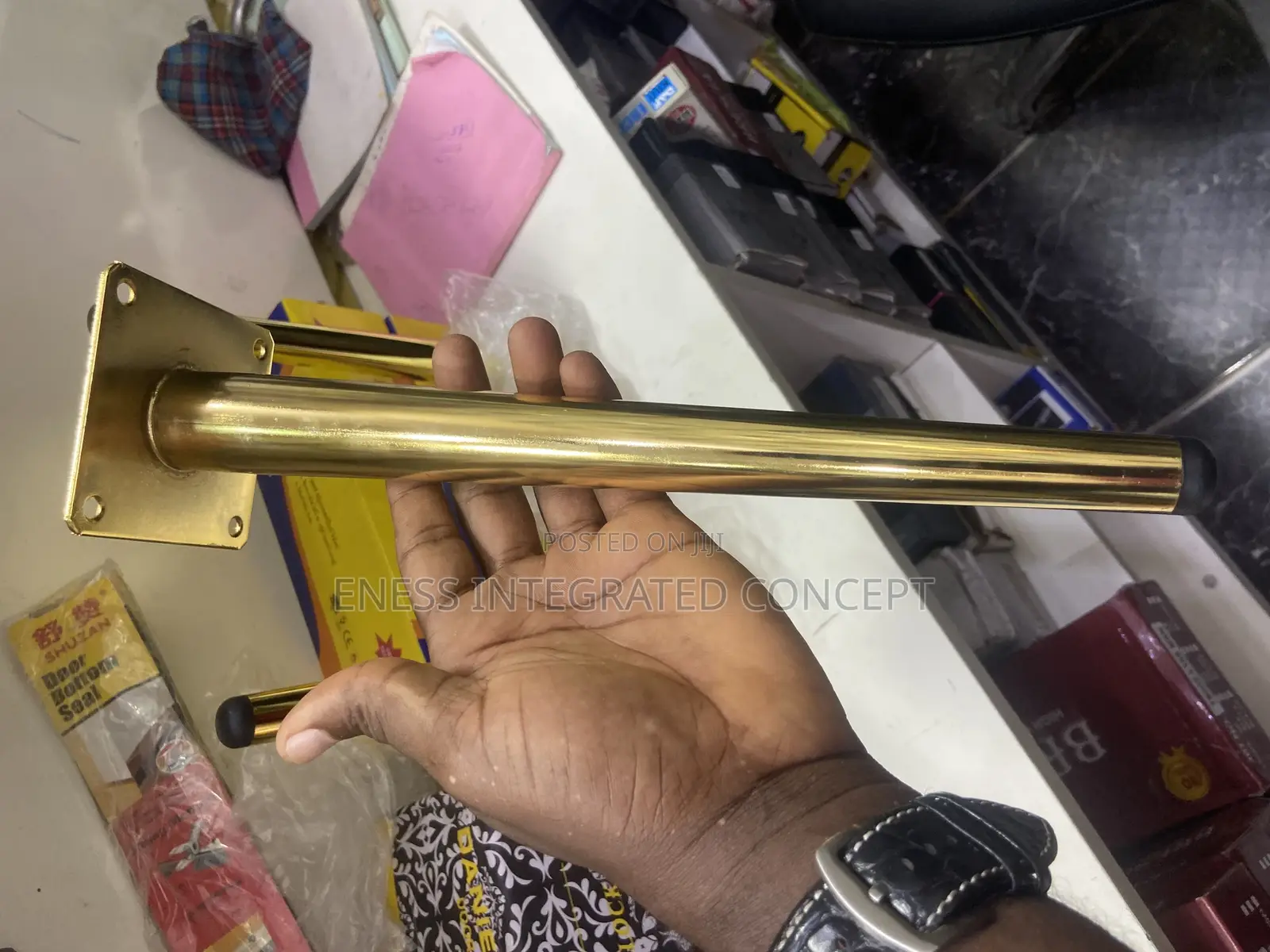 Gold Plated Sofa / Table Leg - 12 Inches