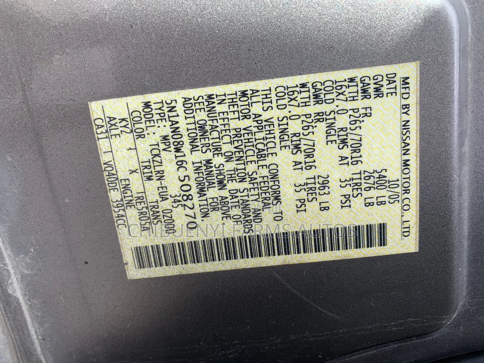 Nissan Xterra SE 4x4 2006 Gray