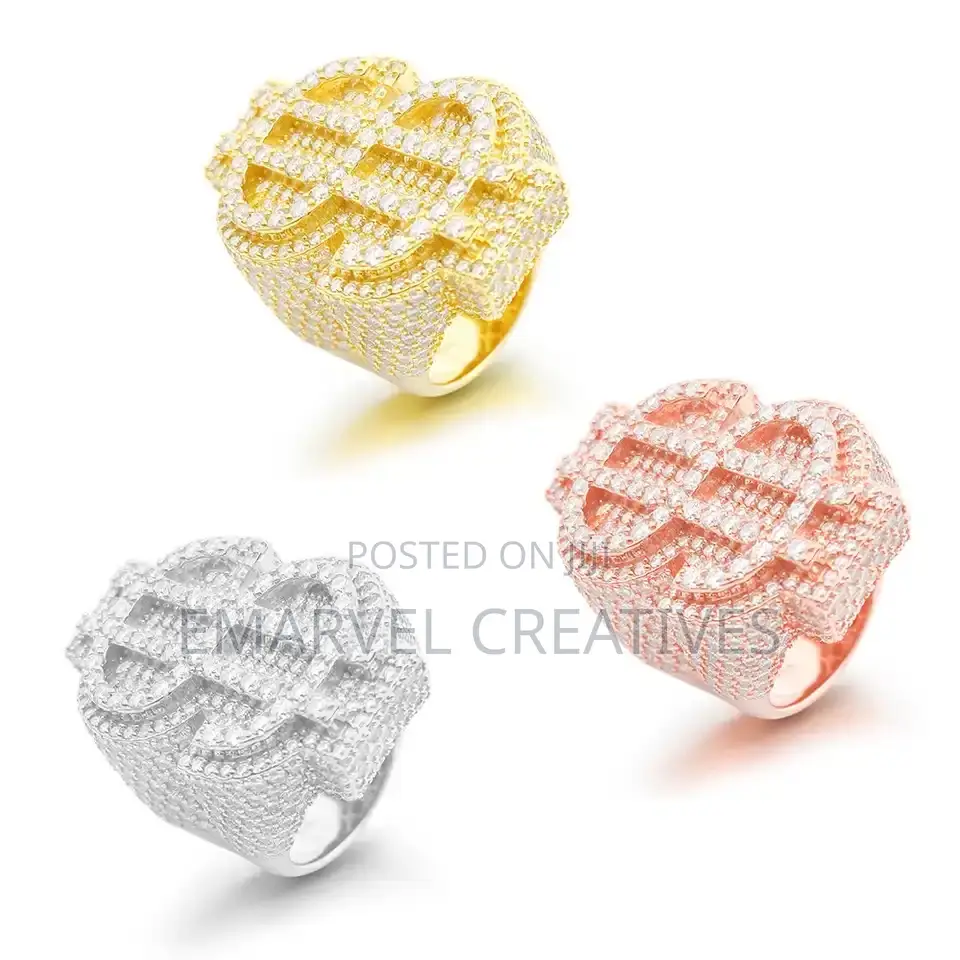 Us-Dollar Moissanite Rings for Men and Women S925 Silver