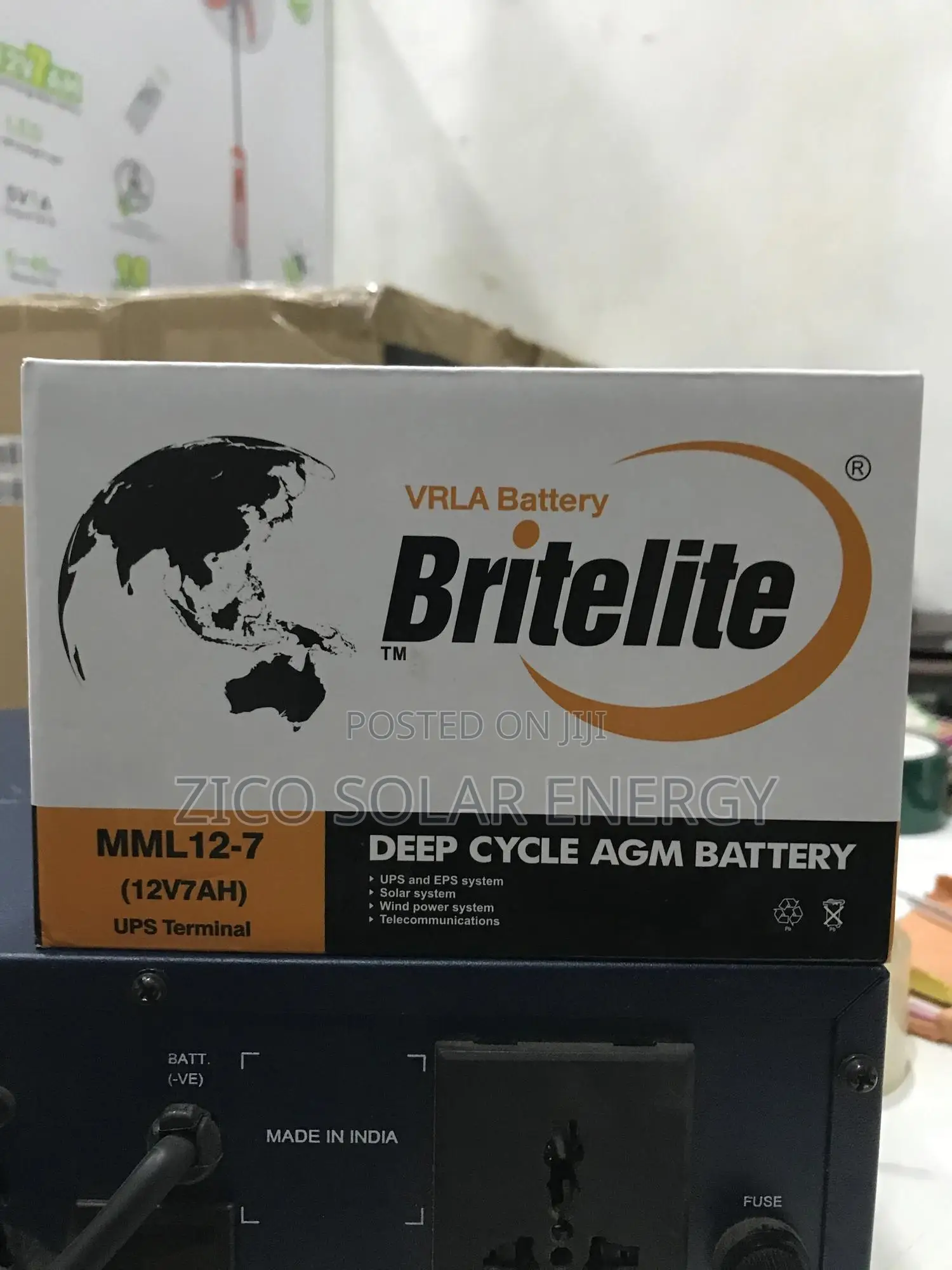 Britelight Fan Battery 12v 7ah