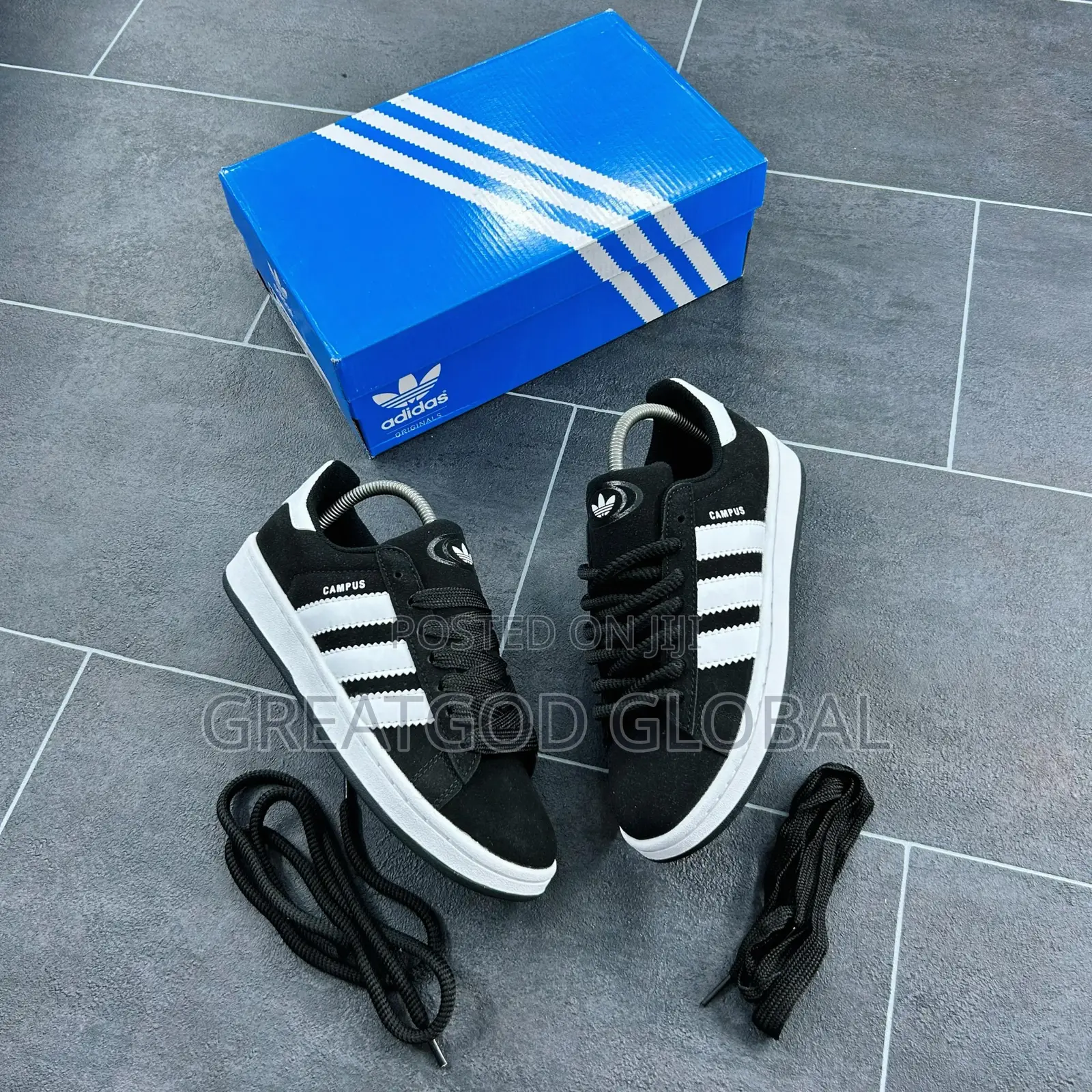 *New Adidas Campus 00S ( Chunk Laced Type ) Black Snks”•*