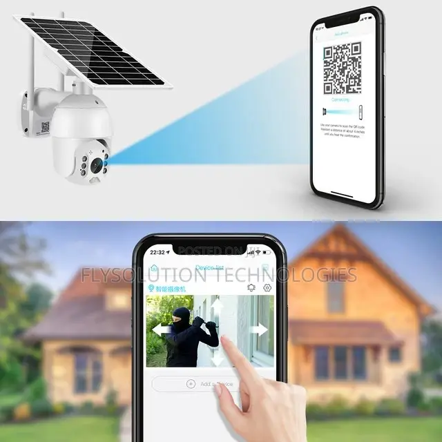 UBOX Wifi Solar PTZ Outdoor Surveillance Camera