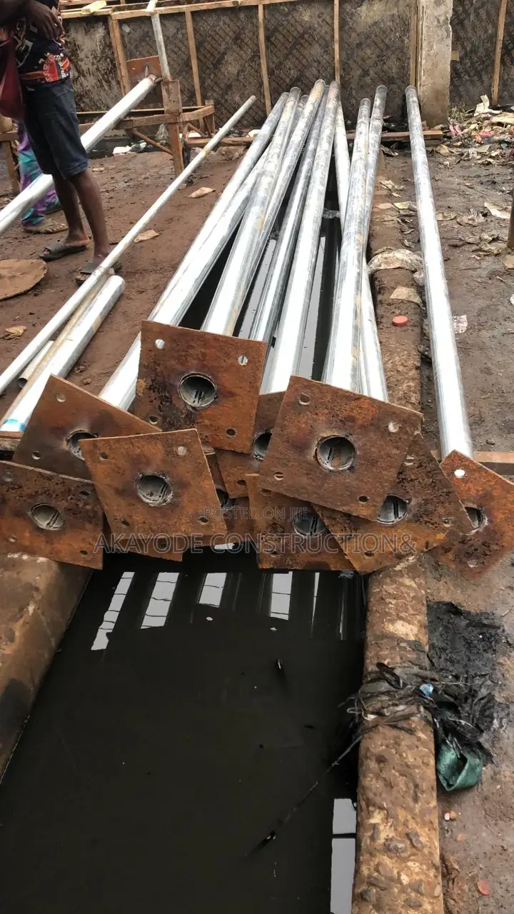 3" Galvanise Pipe for 6meters Street Light Pole