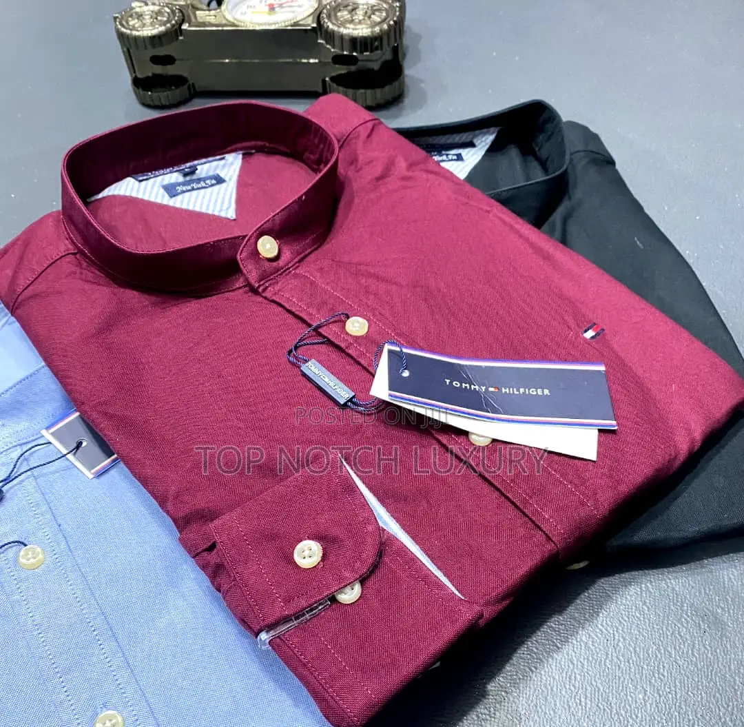 ORIGINAL Mandarin Neck Tommy Hilfiger Shirts MEN