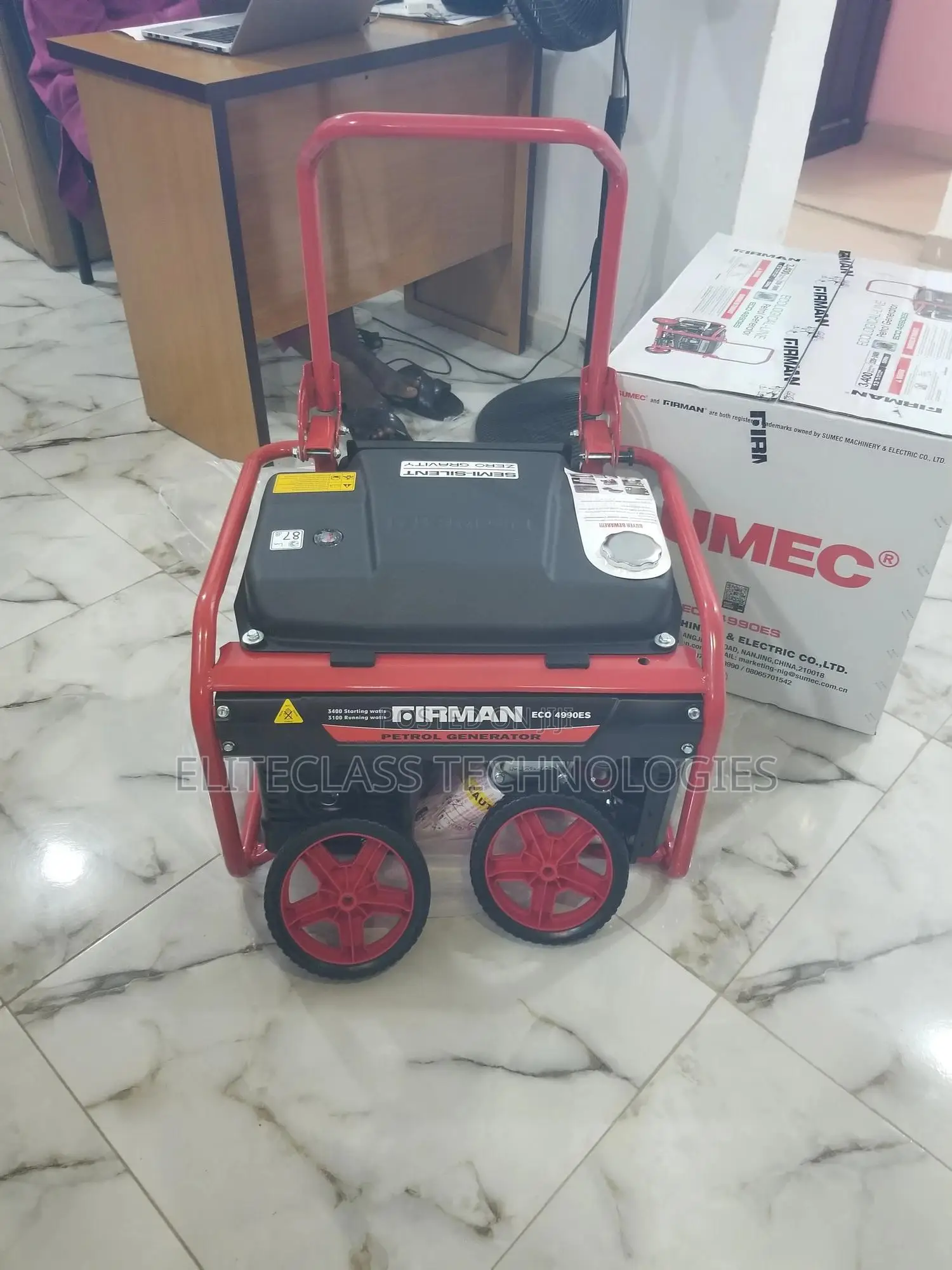 Powerful and Admirable Sumec Firman Generator Eco 4990es.