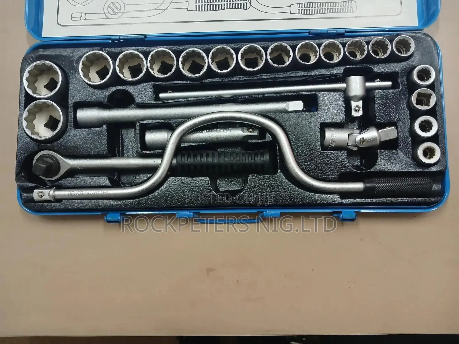 DEHCO W GERMANY 24 PCS 1/2" Drive SOCKET Wrench Set