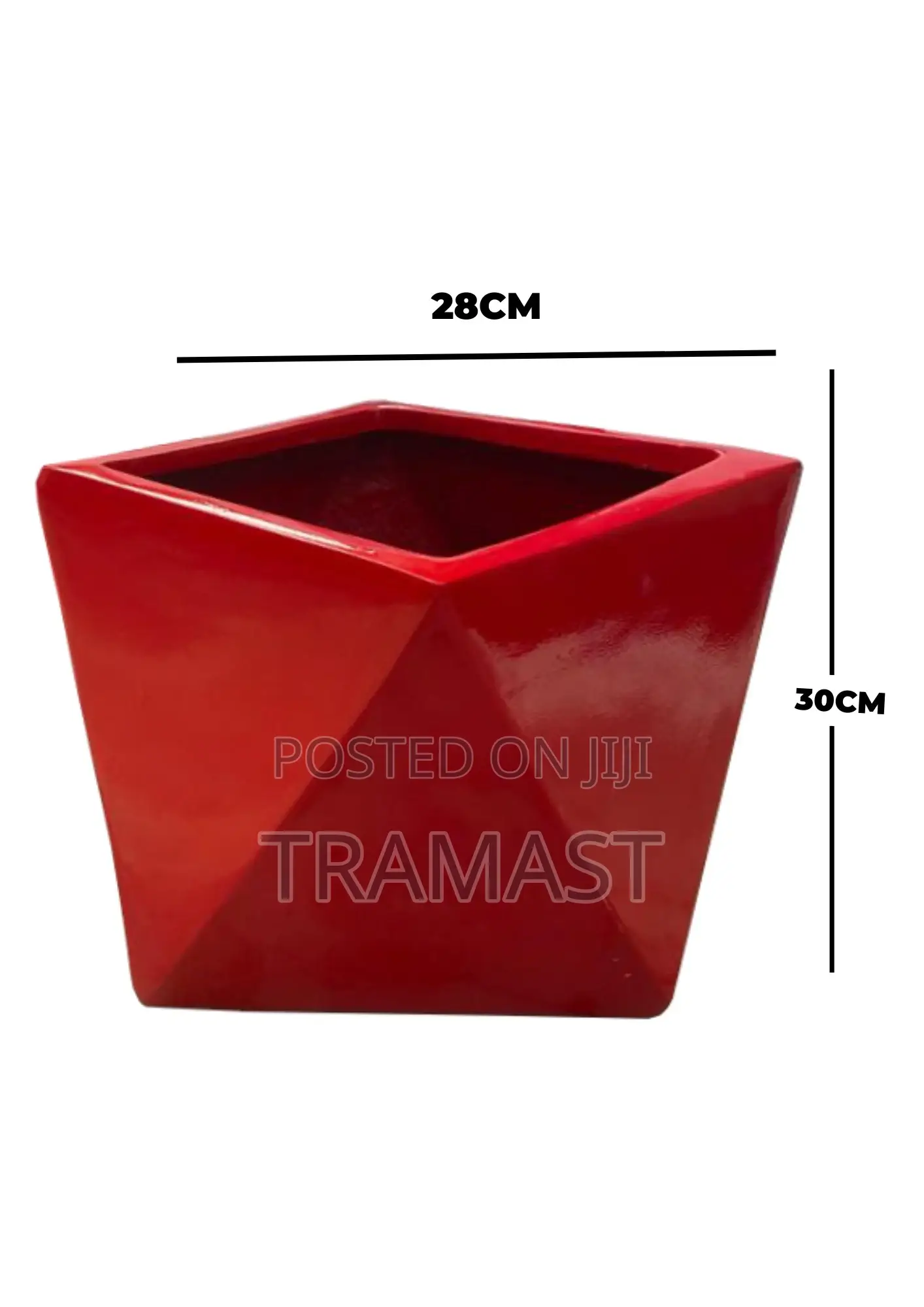 Pentagon Fiberglass Flower Planters for Interior Decor