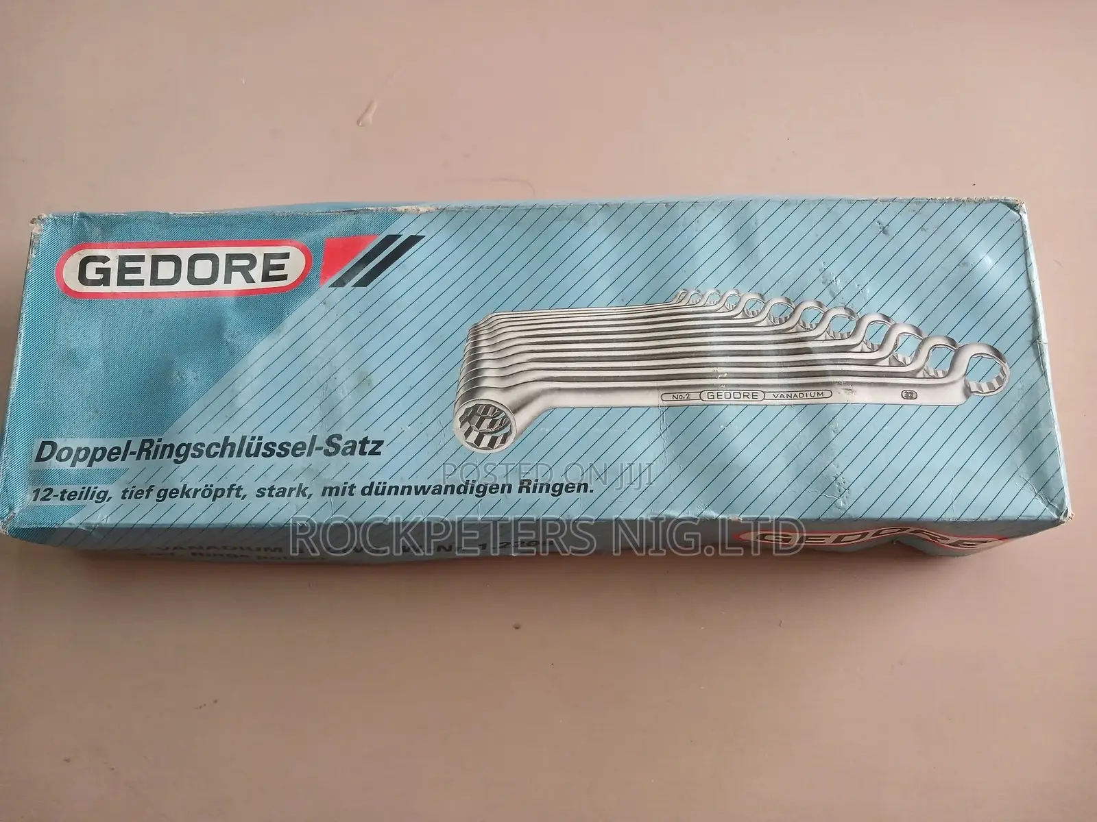 GEDORE 2-120 Double Ended Ring Spanner Set 12 PCS 6-32 Mm