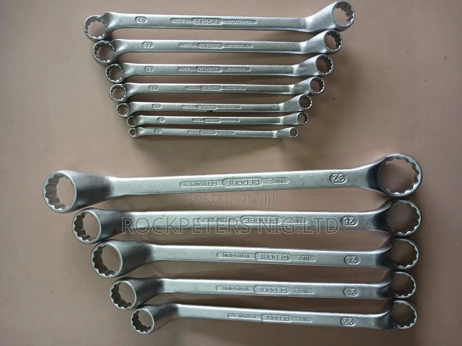 GEDORE 2-120 Double Ended Ring Spanner Set 12 PCS 6-32 Mm