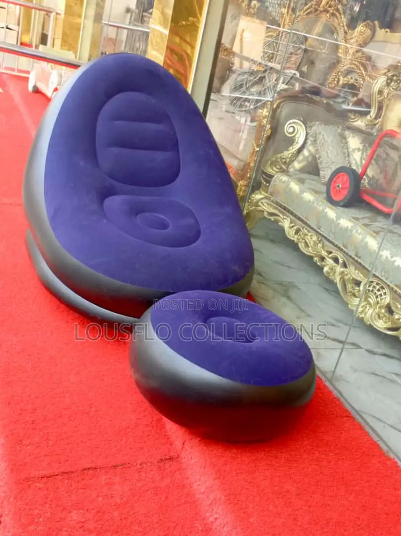 Inflatable Air Sofa Chair With Footrest