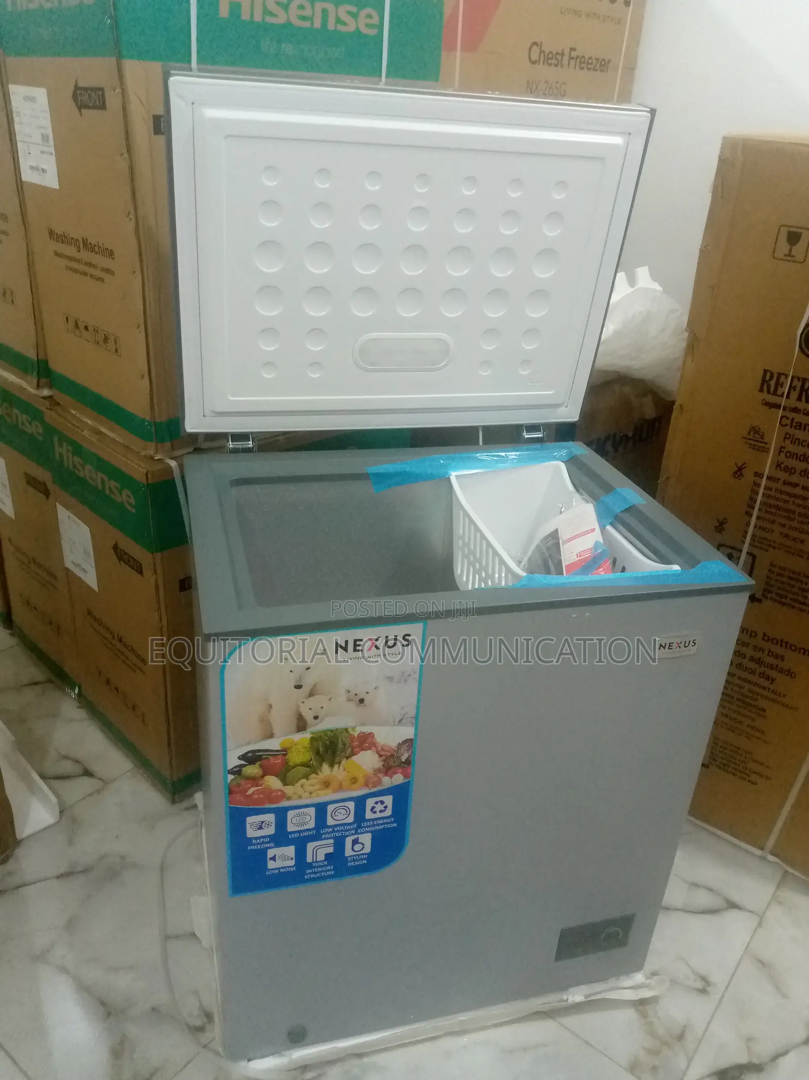 Nexus Nx-160h Chest Freezer Silver 