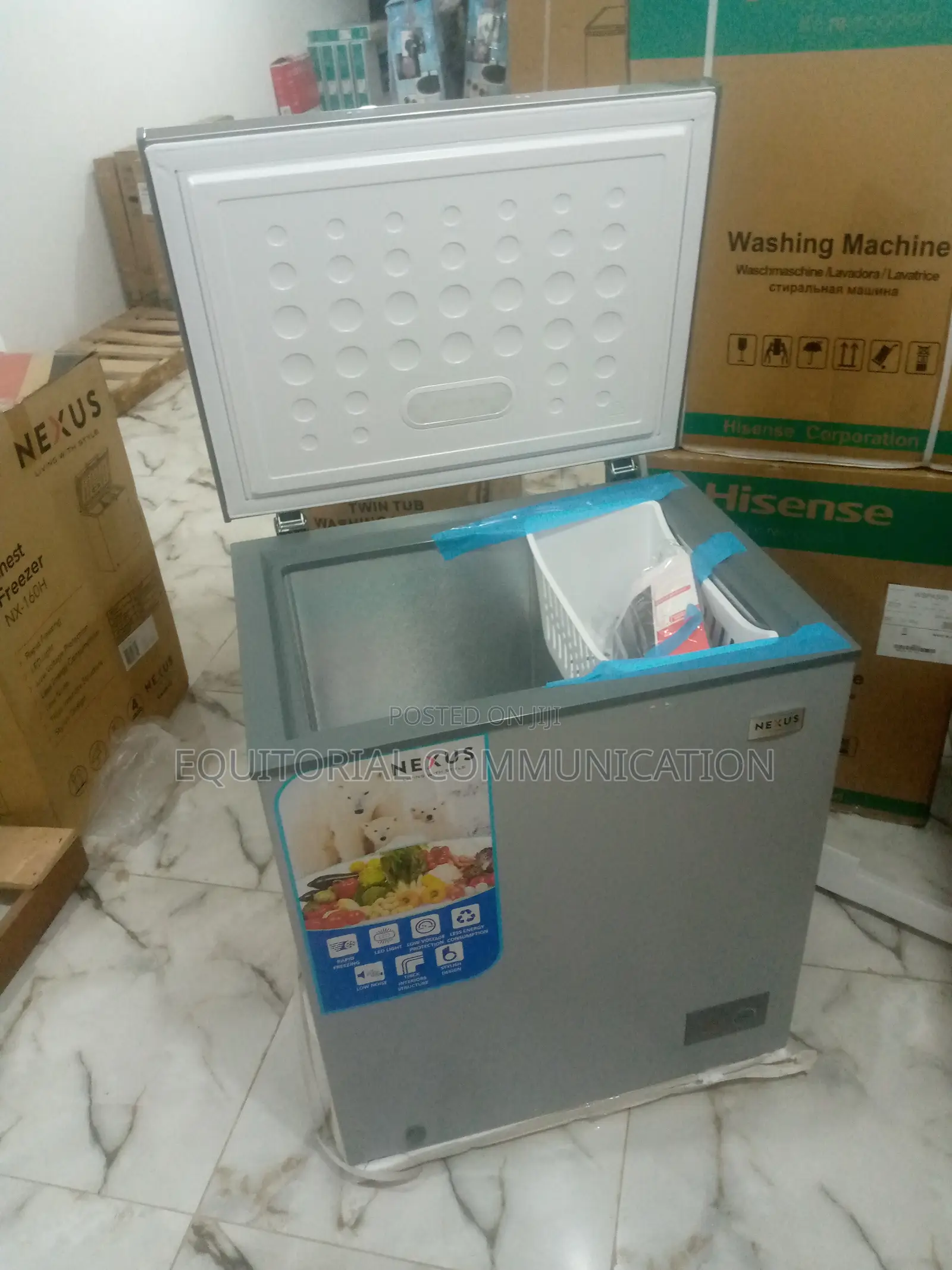 Nexus Nx-160h Chest Freezer Silver 