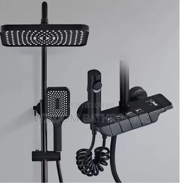 Standing Shower Mixer ,Piano Button.
