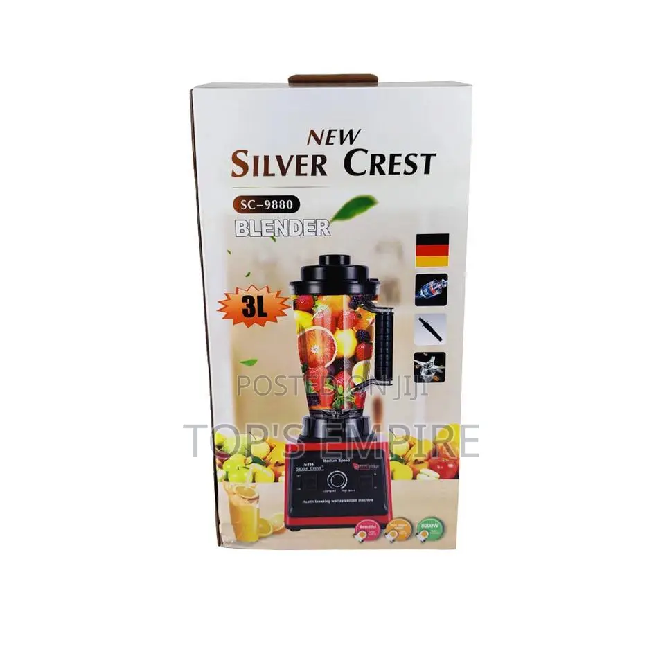 3 Liters Cup Silver Crest Blender 8000 Watts